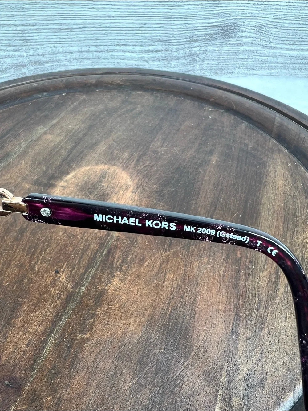 Michael Kors Sunglasses Frame Only 2009 (Gstaad) Black Purple Glitter Cat Eye